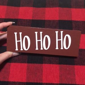 Ho Ho Ho Mini Wood Sign